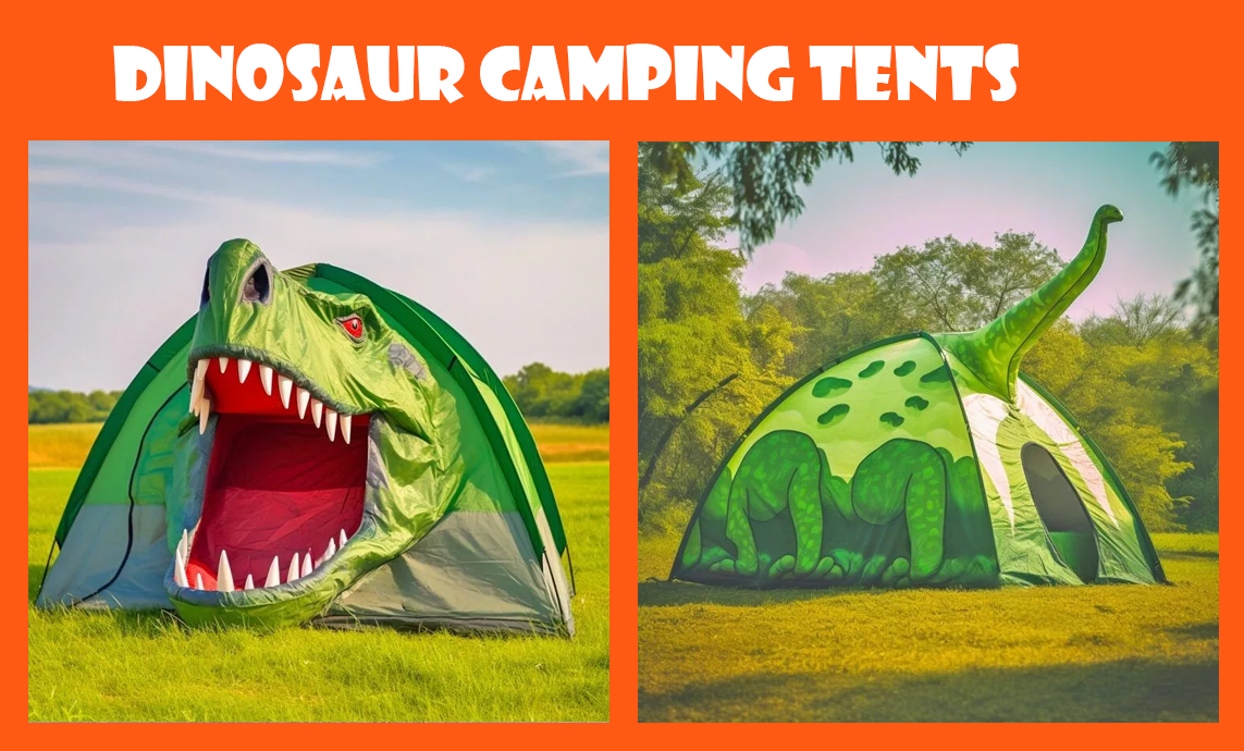 3D Dinosaur Camping Tents: Perfect for Camping with Kids!